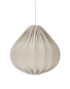 Beżowa tekstylna lampa abażurowa Tea 43 cm