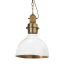 Industrialna lampa wisząca Manchester 35 cm biały/złoty
