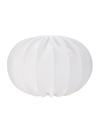 Lampa wisząca abażurowa biała Hilma – 40 cm, Biały
