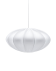 Biała wisząca lampa abażurowa Rosa 60 cm