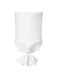 Biała wisząca lampa tekstylna Coco