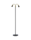 Czarna lampa podłogowa Amy dwuramienna 150 cm