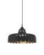 Czarna wisząca lampa retro Wells 43 cm