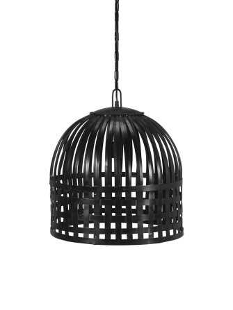 Czarna industrialna lampa wisząca Sheffield 46 cm