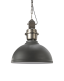Wisząca industrialna lampa Manchester 35 cm grafitowy / srebrny