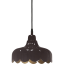 Wisząca brązowa lampa retro Wells 24 cm