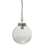 Lampa wisząca szklana kula Normandy srebrna