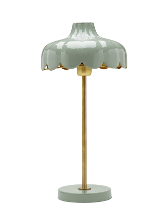 Stołowa lampa miętowa retro Wells