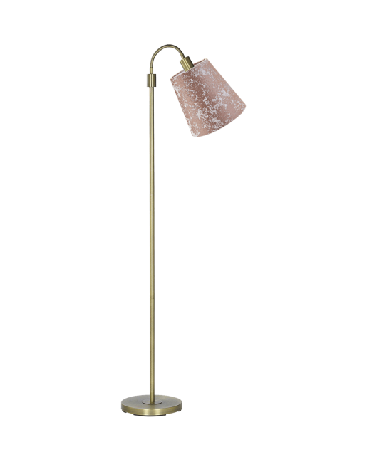 Elegancka lampa podłogowa z abażurem