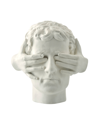 Rzeźba głowa biała Serafina