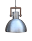 Duża industrialna lampa wisząca Ashby srebrna – Srebrny, 29 cm