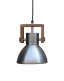 Srebrna fabryczna lampa Ashby 19 cm