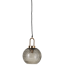Szklana lampa wisząca kula Dora brązowa