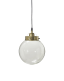 Lampa szklana kula mosiądz Normandy 20 cm
