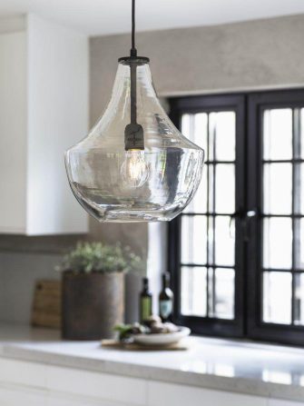 Szklana lampa wisząca Hamilton 30 cm