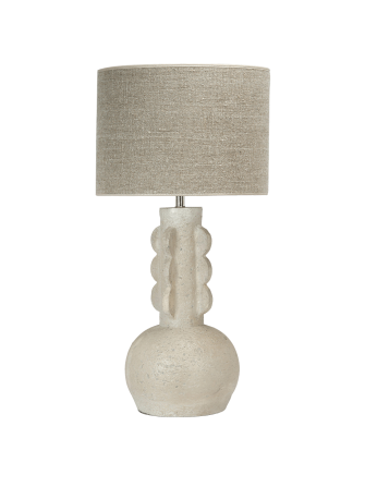 Ceramiczna lampa stołowa kremowa Harper