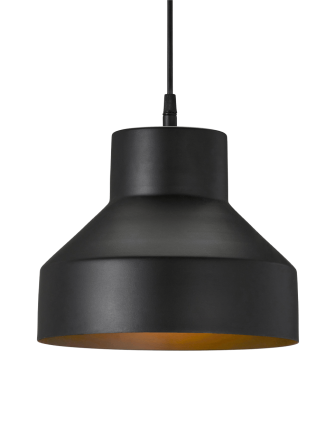Czarna metalowa lampa sufitowa Solo 26 cm