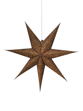Papierowa lampa gwiazda Celeste 60 cm brązowa