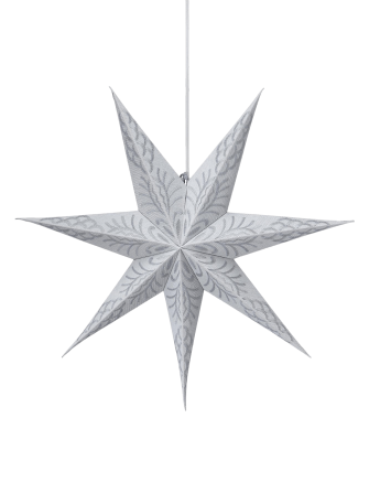 Papierowa świąteczna gwiazda Celeste 60 cm srebrna